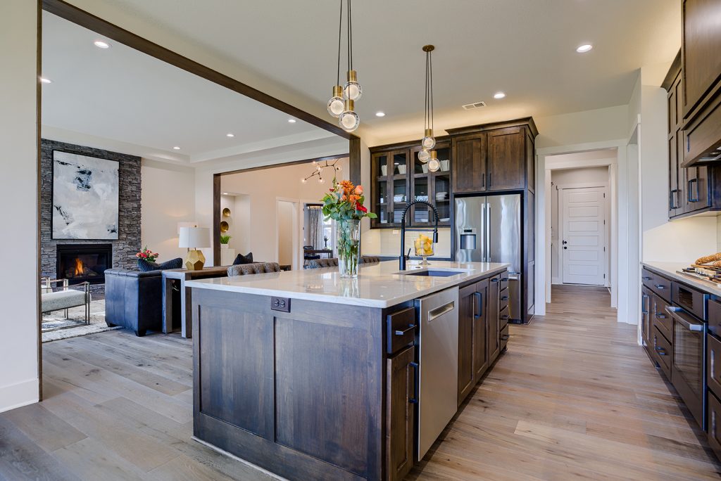 Hailey Kitchen Island and Great Room Rodrock Homes