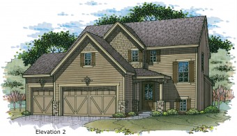 Monte Carlo elev. 2 color rendering