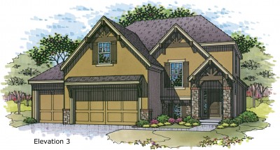 Destin elev. 3 color rendering
